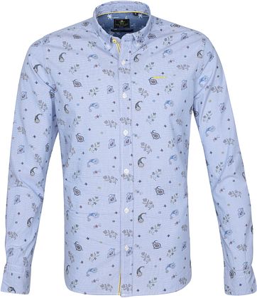 NZA Overhemd Scott Pond Lichtblauw