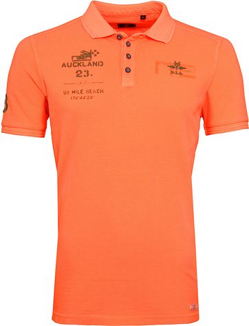 NZA Pahiatua Poloshirt Neon Orange