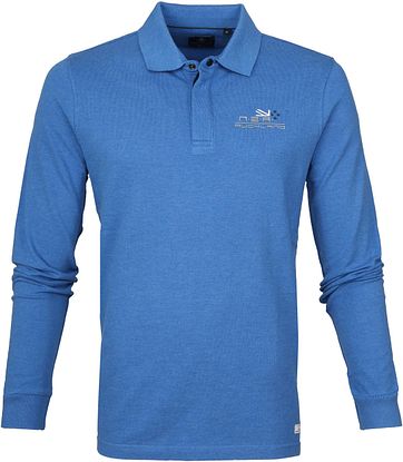 NZA Poloshirt LS Waihanoa Blue