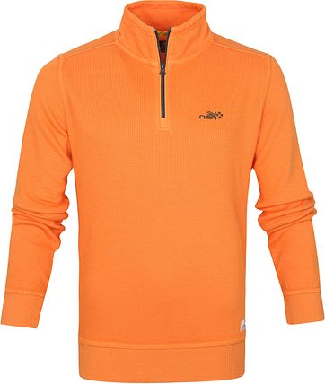 NZA Red Peak Pullover Half Zip Orange
