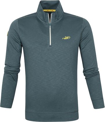NZA Te Paeroa Pullover Half Zip Donkergroen