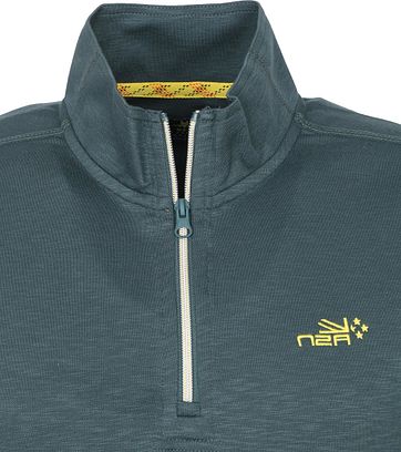 NZA Te Paeroa Pullover Half Zip Donkergroen
