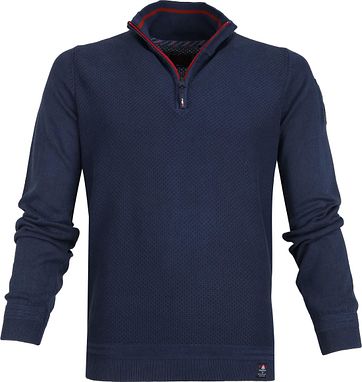 NZA Waihara Zipper Pull Navy