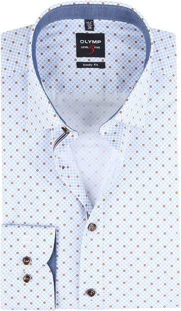 OLYMP Hemd Lvl 5 Blumen Abstrakt