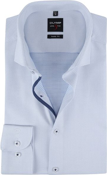 OLYMP Hemd Lvl 5 Dessin Hellblau