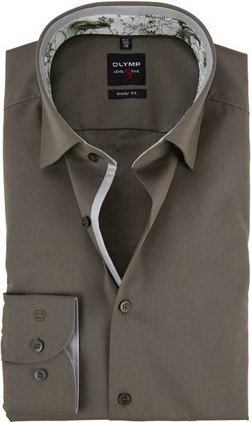 OLYMP Level 5 BF Overhemd Army