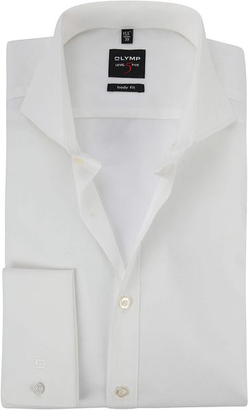 OLYMP Level 5 Five Body Fit Hemd Off-White