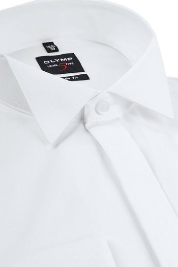 OLYMP Level 5 Tuxedo Shirt Extra Long Sleeve White