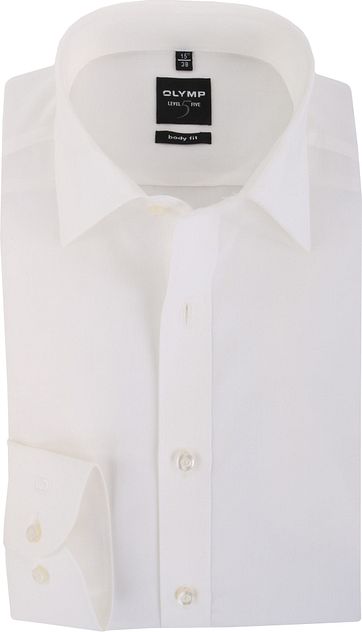 OLYMP Level Five Overhemd Body-Fit Off White