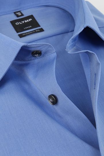 OLYMP Luxor Bügelfrei Hemd Modern Fit Blau