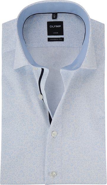 OLYMP Luxor Flower Shirt MF White