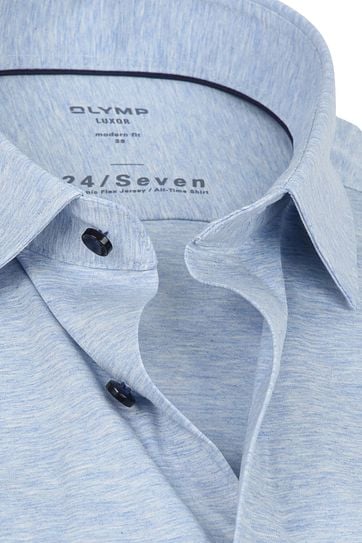 OLYMP Luxor Hemd 24/Seven Blauw