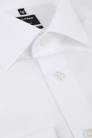 OLYMP Luxor Hemd Modern Fit Doppelmanschette Weiß