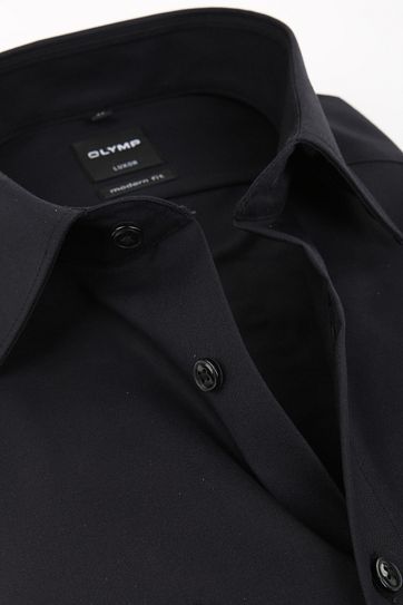 OLYMP Luxor Hemd SL7 MF Schwarz