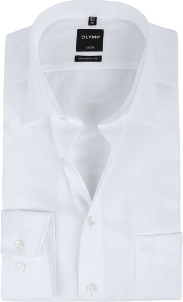 OLYMP Luxor Hemd Slim Line White Herring