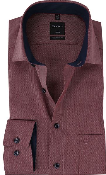 OLYMP Luxor MF Hemd Bordeaux