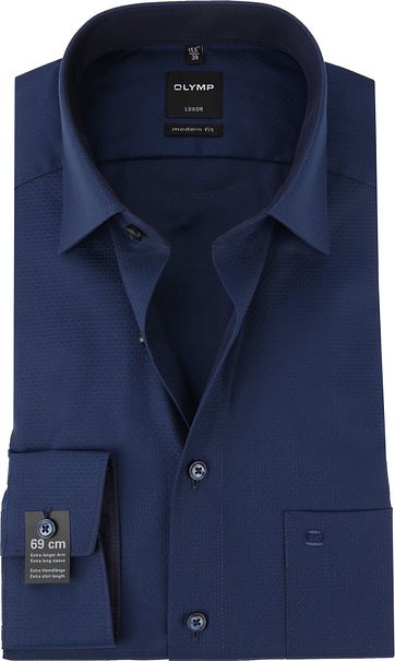 OLYMP Luxor MF Hemd Dessin Navy SL7