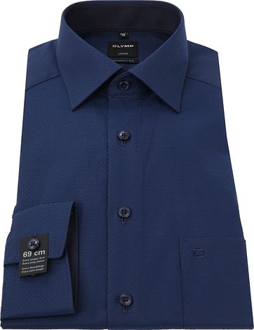 OLYMP Luxor MF Overhemd Dessin Navy SL7