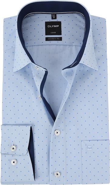 OLYMP Luxor MF Shirt Dessin Blue