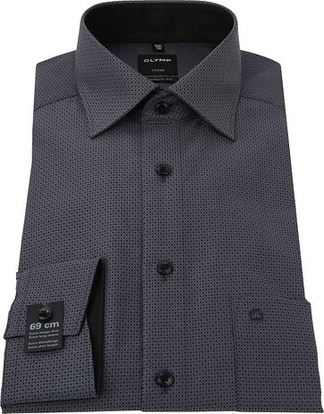 OLYMP Luxor MF Shirt Dessin Grey SL7