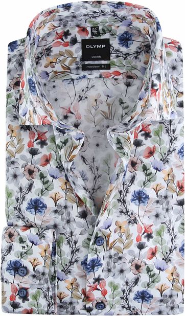 OLYMP Luxor MF Shirt Flowers Multicolour