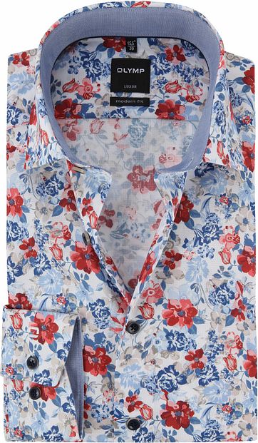 OLYMP Luxor MF Shirt Multicolour Flowers