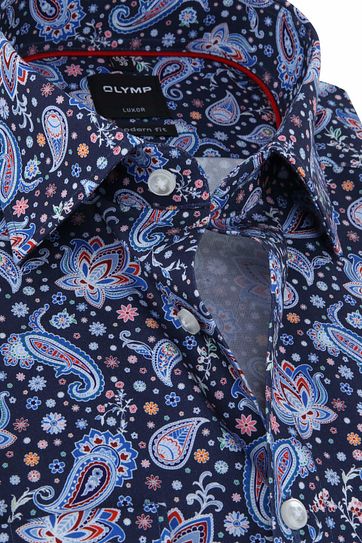 OLYMP Luxor MF Shirt Navy Paisley