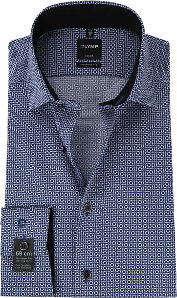 OLYMP Luxor MF Shirt Print Blue SL7