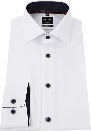 OLYMP Luxor MF Shirt White Dessin