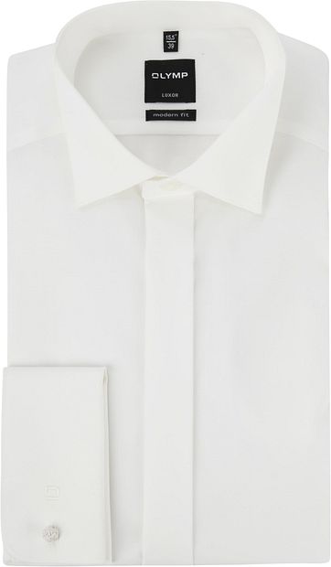 OLYMP Luxor MF Tuxedo Shirt Ecru SL7