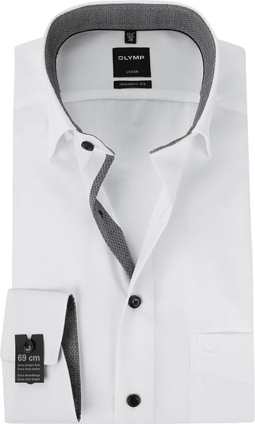 OLYMP Luxor MF Weiß HBD Hemd Sl7
