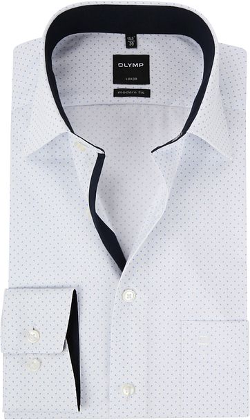 OLYMP Luxor MF White Dessin Shirt