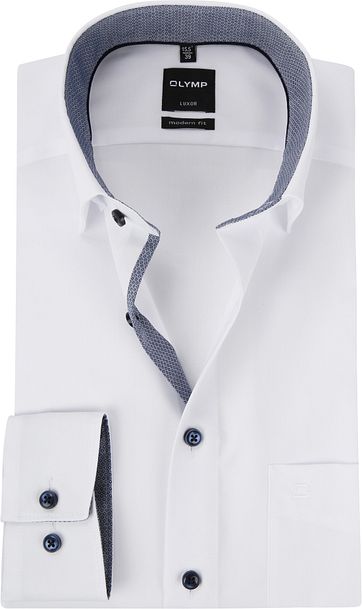 OLYMP Luxor MF Wit HBD Overhemd