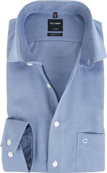 OLYMP Luxor Modern Fit Hemd Königsblau