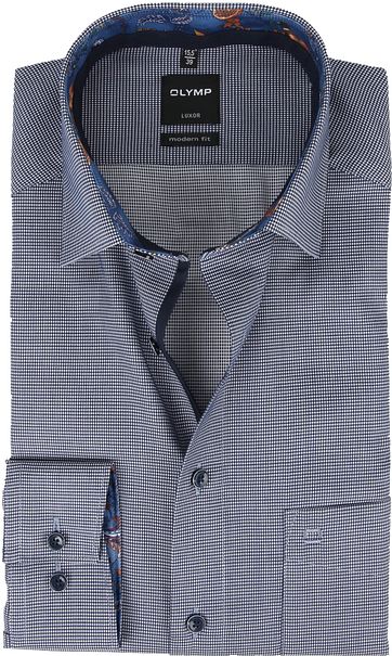 OLYMP Luxor Modern Fit Overhemd Zwart