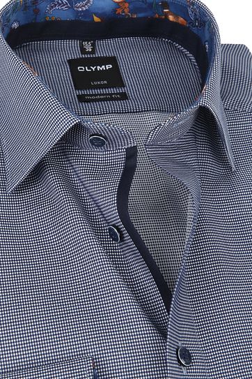 OLYMP Luxor Modern Fit Overhemd Zwart