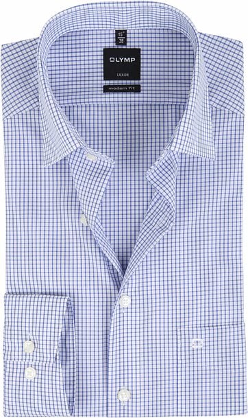 Olymp Luxor Shirt Blue Check