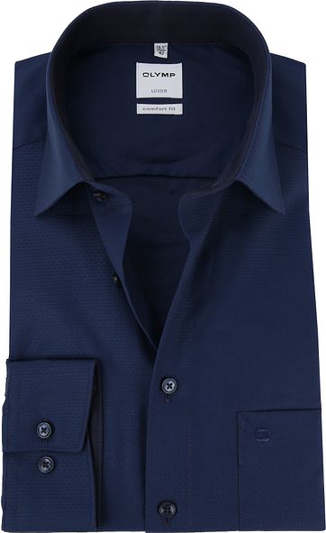 OLYMP Luxor Shirt CF Dessin Dark Blue