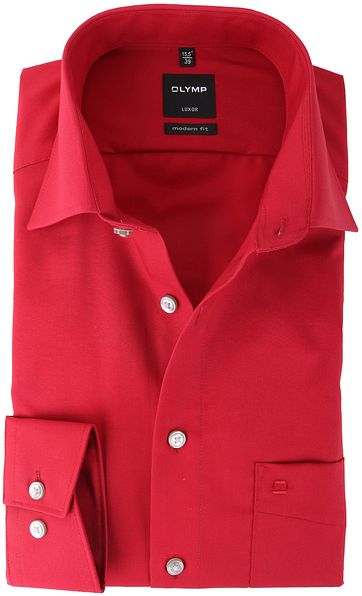 Olymp Luxor Shirt Modern Fit Rood olymp kopen in de aanbieding Olymp Luxor Shirt Modern Fit Rood olymp kopen in de aanbieding
