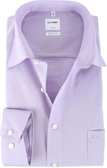 OLYMP Luxor Shirt Paars Comfort Fit
