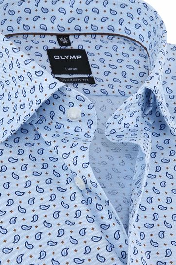OLYMP Luxor Shirt Paisley Blue