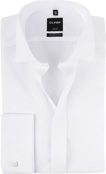 OLYMP Luxor Smoking Weiß Smokinghemd MF