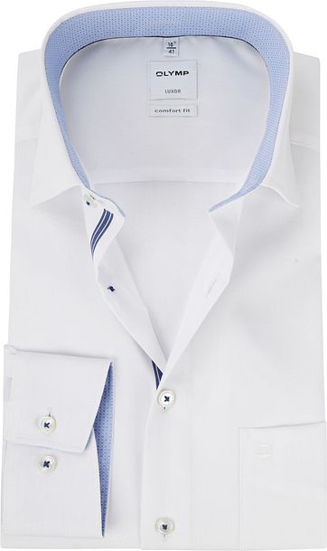 OLYMP Luxor Wit Overhemd CF
