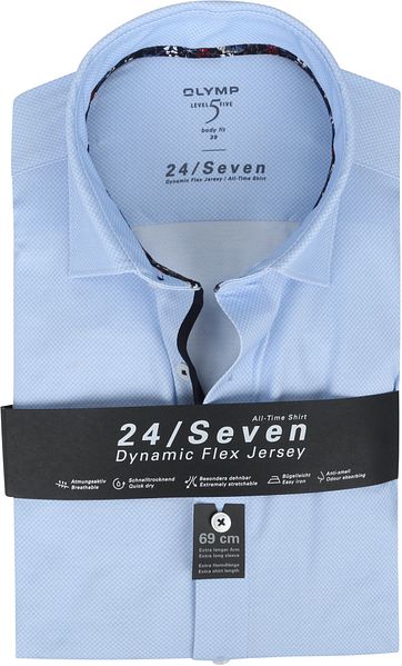 OLYMP Lvl 5 Extra LS Shirt 24/Seven Blue