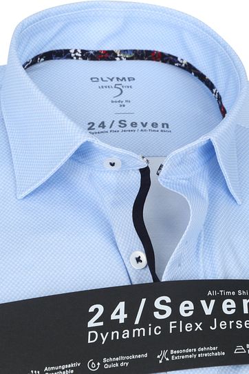OLYMP Lvl 5 Extra LS Shirt 24/Seven Blue