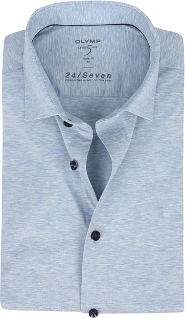 OLYMP Lvl 5 Hemd 24/Seven Blauw