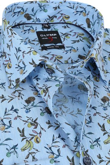OLYMP Lvl 5 Hemd Obst Blau