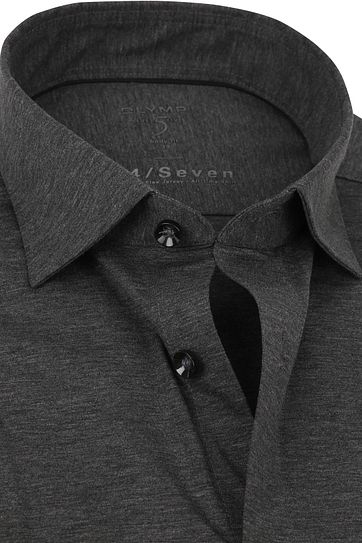 OLYMP Lvl 5 Overhemd 24/Seven Antraciet