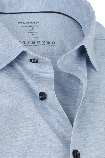 OLYMP Lvl 5 Overhemd 24/Seven Blauw