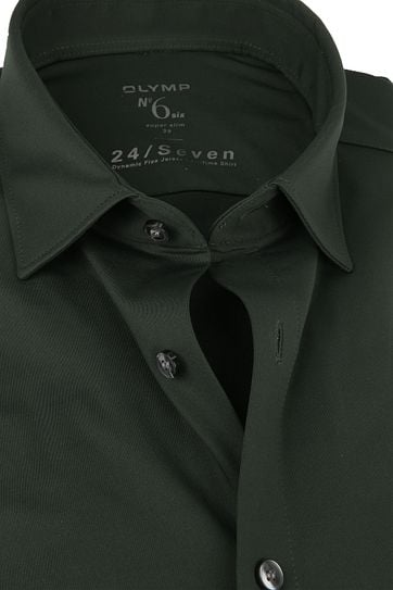 OLYMP No'6 Shirt 24/Seven Olive Green
